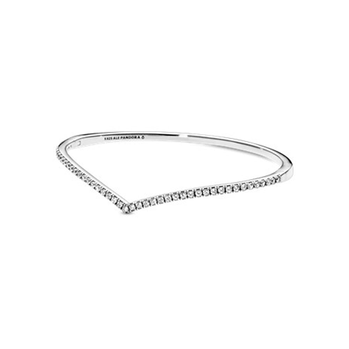 Pulsera Brazalete Pandora Hueso de los Deseos Brillante 597837CZ Plata 925 Talla 18cm 1