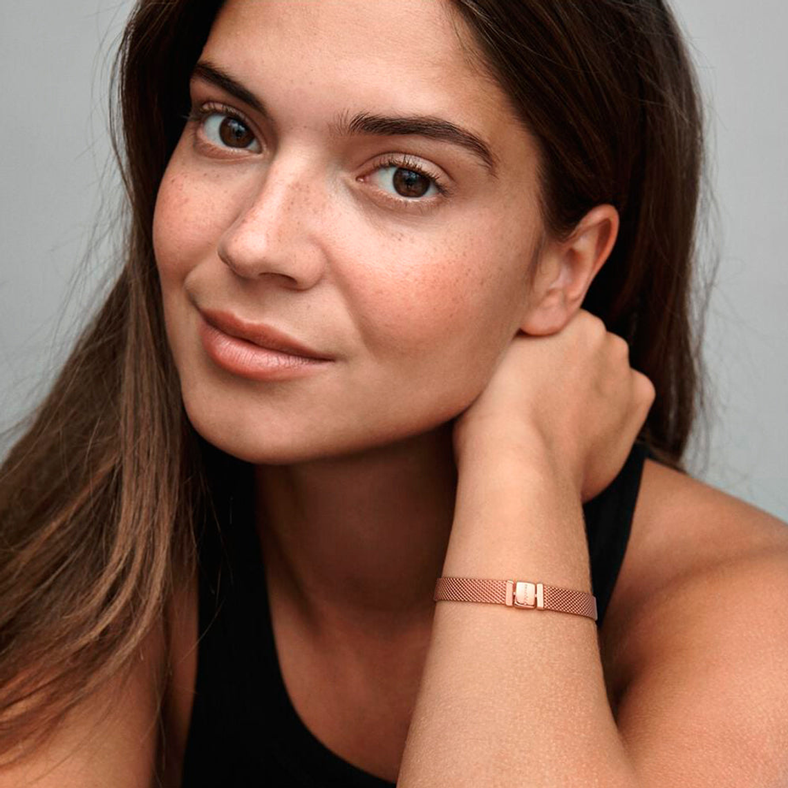 Pulsera Brazalete Pandora Reflexions Cierre de Broche Bañado en Oro 567712 Plata 925 Talla 18cm 5