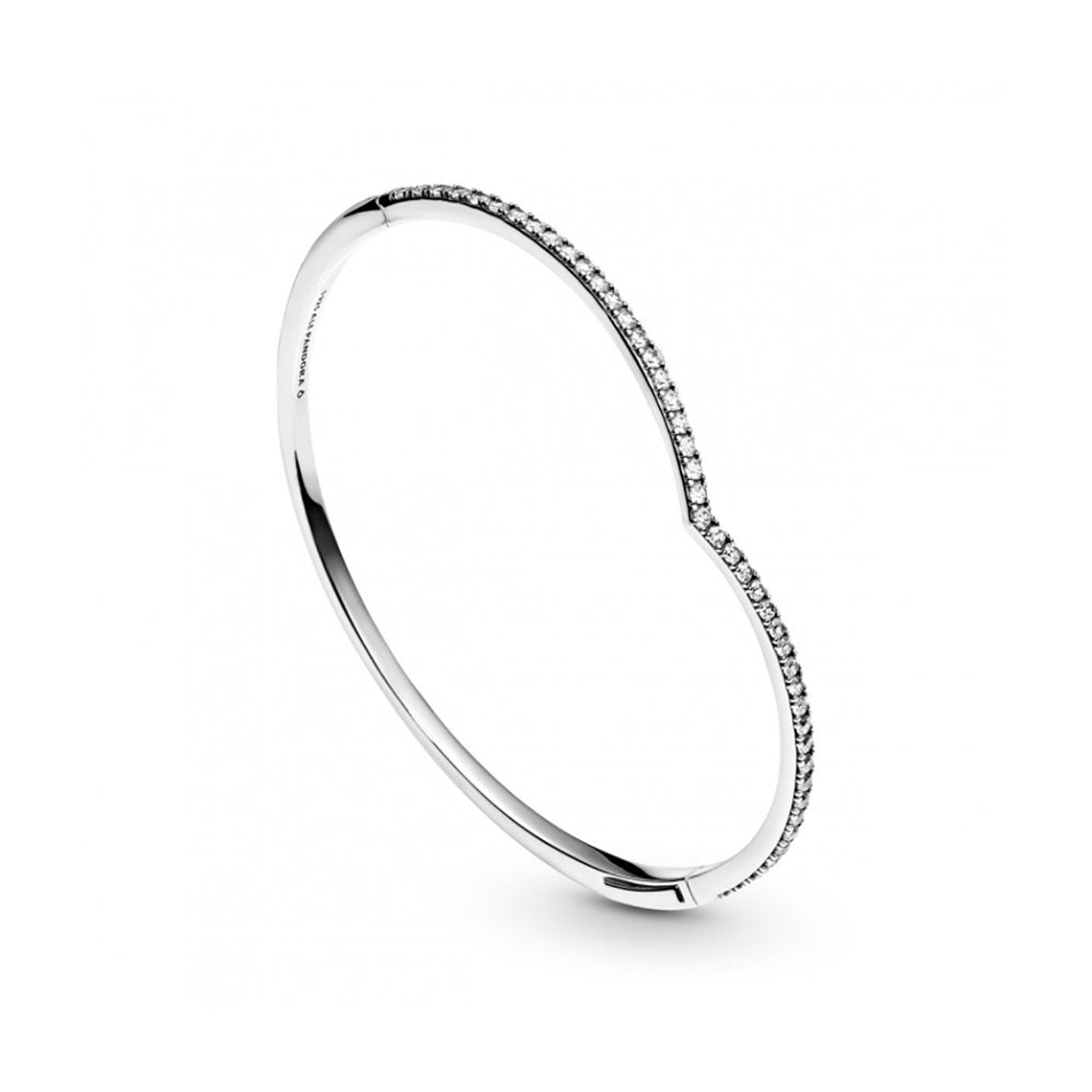 Pulsera Brazalete Pandora Hueso de los Deseos Brillante 597837CZ Plata 925 Talla 18cm 2