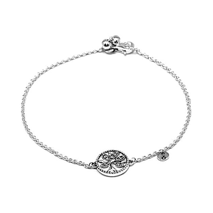 Pulsera Brazalete Pandora Cadena Arbol de la vida 597776CZ Plata 925 Talla 18cm