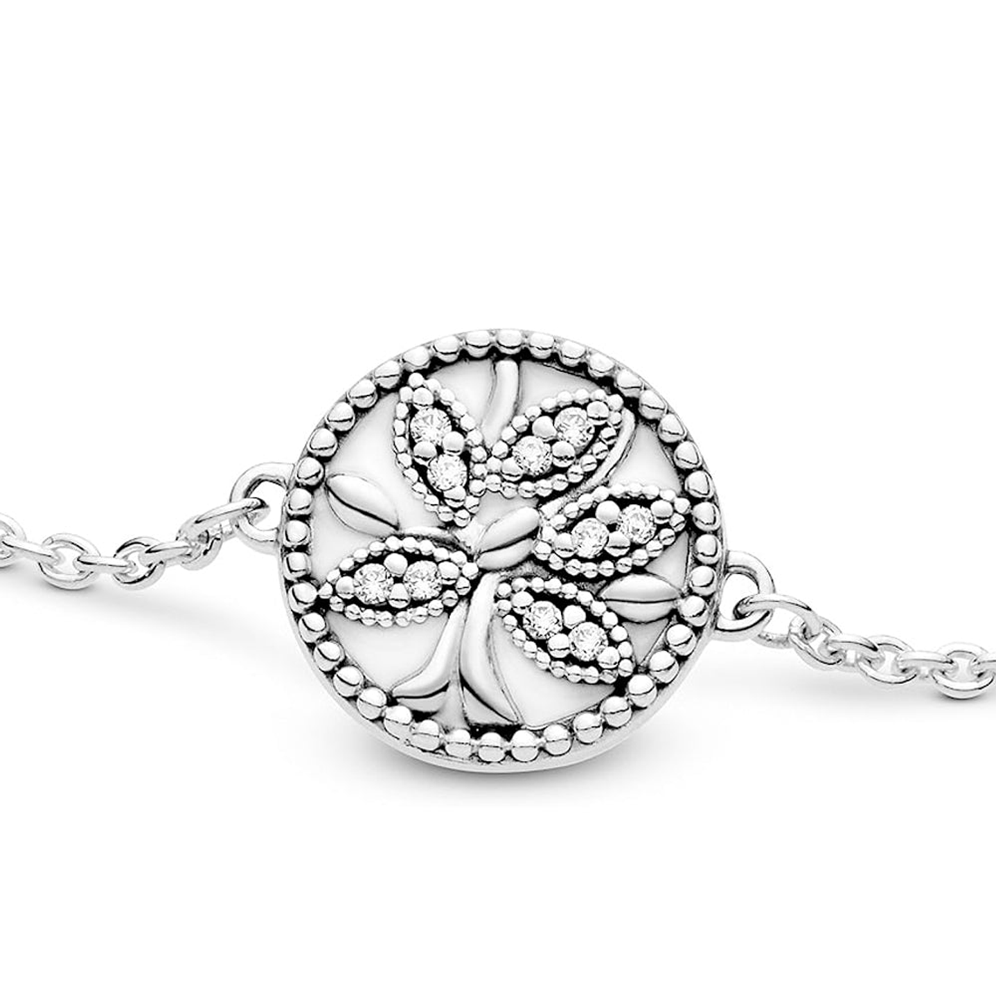 Pulsera Brazalete Pandora Cadena Arbol de la vida 597776CZ Plata 925 Talla 18cm 2