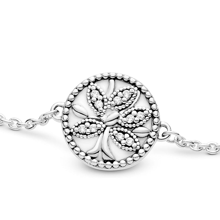 Pulsera Brazalete Pandora Cadena Arbol de la vida 597776CZ Plata 925 Talla 18cm 2