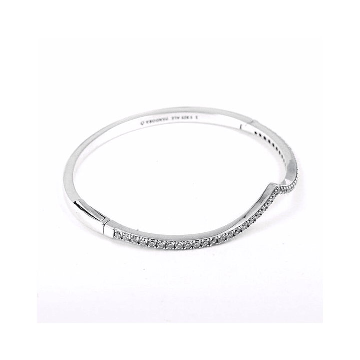 Pulsera Brazalete Pandora Hueso de los Deseos Brillante 597837CZ Plata 925 Talla 18cm 3