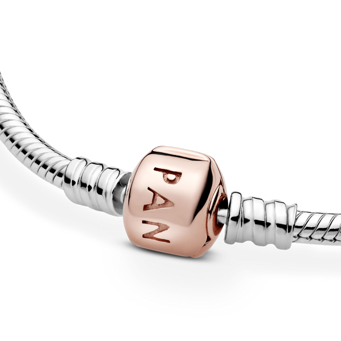 Pulsera Brazalete Pandora Moments Rose Broche a Presion 580702 Plata 925 Talla 18cm 4