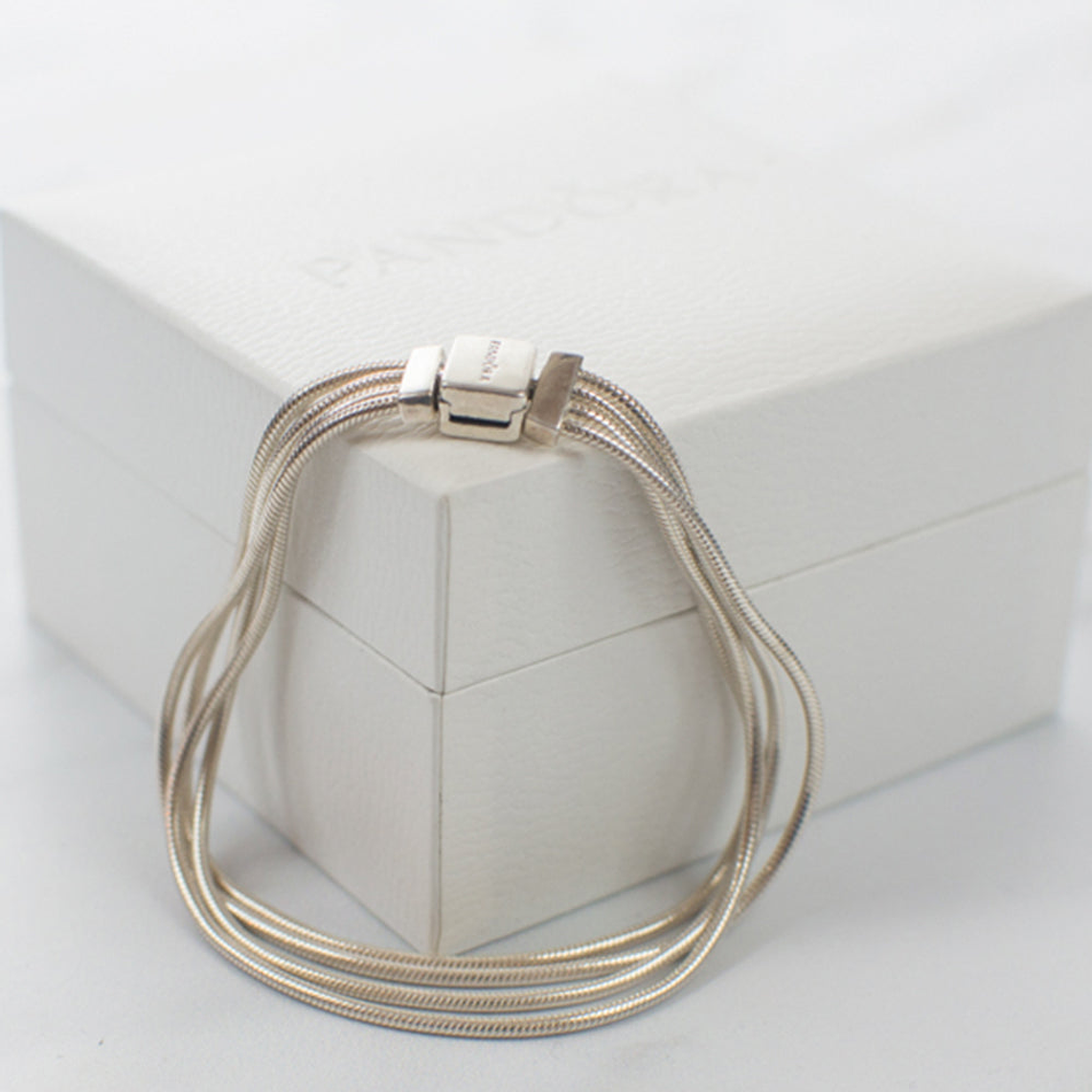 Pulsera Brazalete Pandora Reflexions Cierre de Broche Multiples Cadenas 597943 Plata 925 Talla 18cm 5