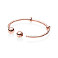 Pulsera Brazalete Pandora Estilo Abierto Bañado en Oro Rosa 586477 Plata 925 Talla 18cm - Miniatura 2