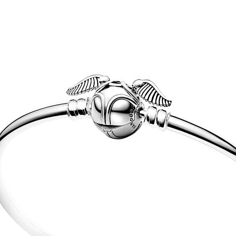 Pulsera Brazalete Pandora con Cierre Snitch Harry Potter 598619C00 Plata 925 Talla 18cm 4
