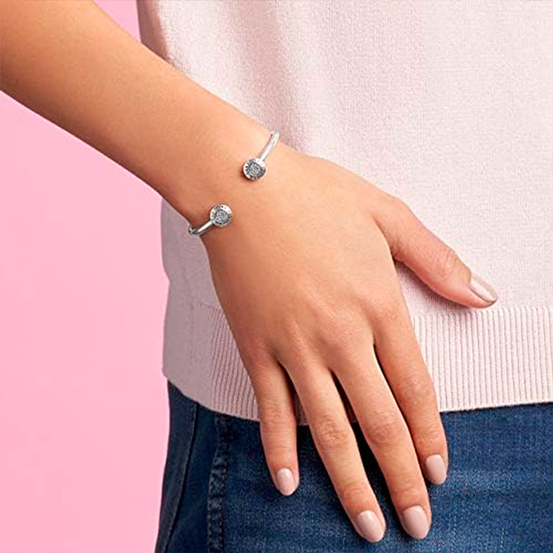 Pulsera Brazalete Pandora Estilo Liso y Libre 590528CZ en Plata 925 Talla 18cm 5