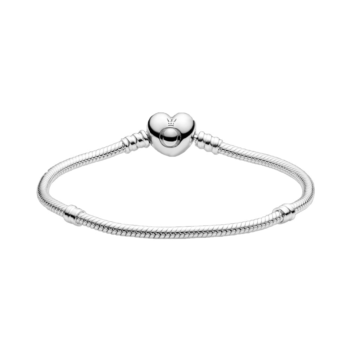 Pulsera Brazalete Pandora Cadena de Serpiente con Cierre de Corazón 590719 Plata 925 Talla 18cm 2