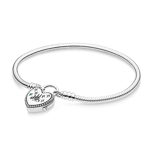 Pulsera Brazalete Pandora Cierre Candado Castillo Fantasilandia 597993PCZMX Plata 925 Talla 18cm