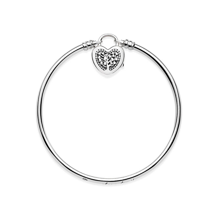 Pulsera Brazalete Pandora Arbol Floreciente con Grabado 