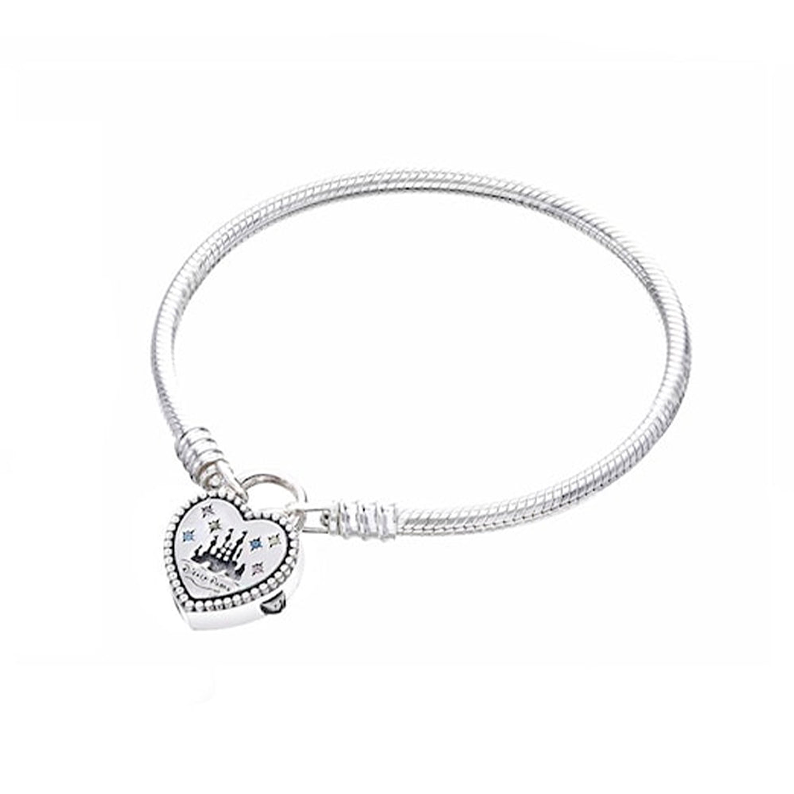 Pulsera Brazalete Pandora Cierre Candado Castillo Fantasilandia 597993PCZMX Plata 925 Talla 18cm 2