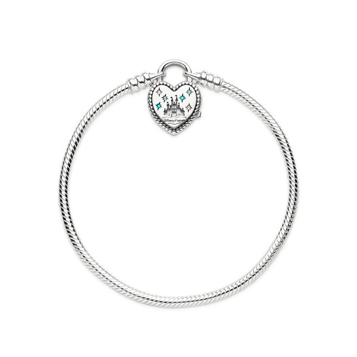 Pulsera Brazalete Pandora Cierre Candado Castillo Fantasilandia 597993PCZMX Plata 925 Talla 18cm 3