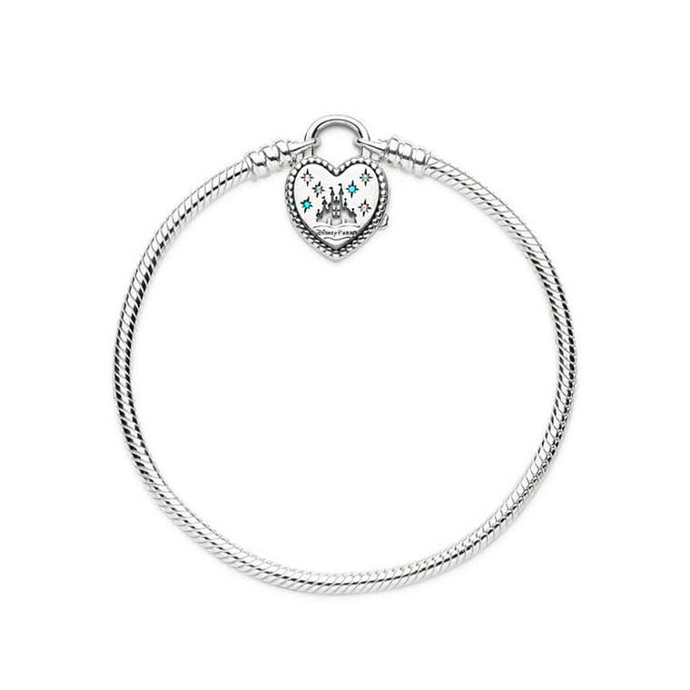 Pulsera Brazalete Pandora Cierre Candado Castillo Fantasilandia 597993PCZMX Plata 925 Talla 18cm 3