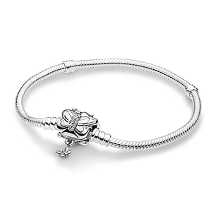 Pulsera Brazalete Pandora Cierre Mariposas Maravillosas 597929CZ Plata 925 Talla 18cm