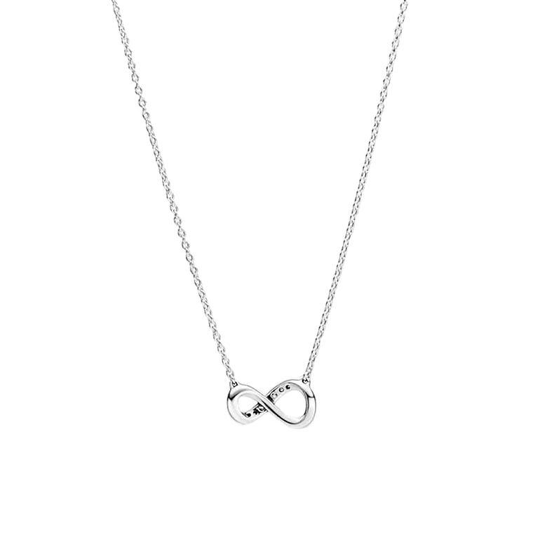 Collar de Cadena Pandora Collier Simbolo Infinito Brillante 398821C01 Plata 925 Talla 50cm 2