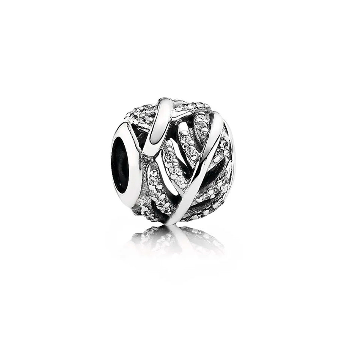 Charm Dije Pandora Original para Mujer 791186CZ Pluma de Luz Plata 925 1