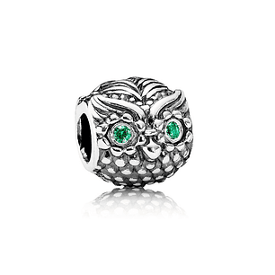 Charm Dije Pandora Original para Mujer 791211CZN Buho Sabio Plata s925 