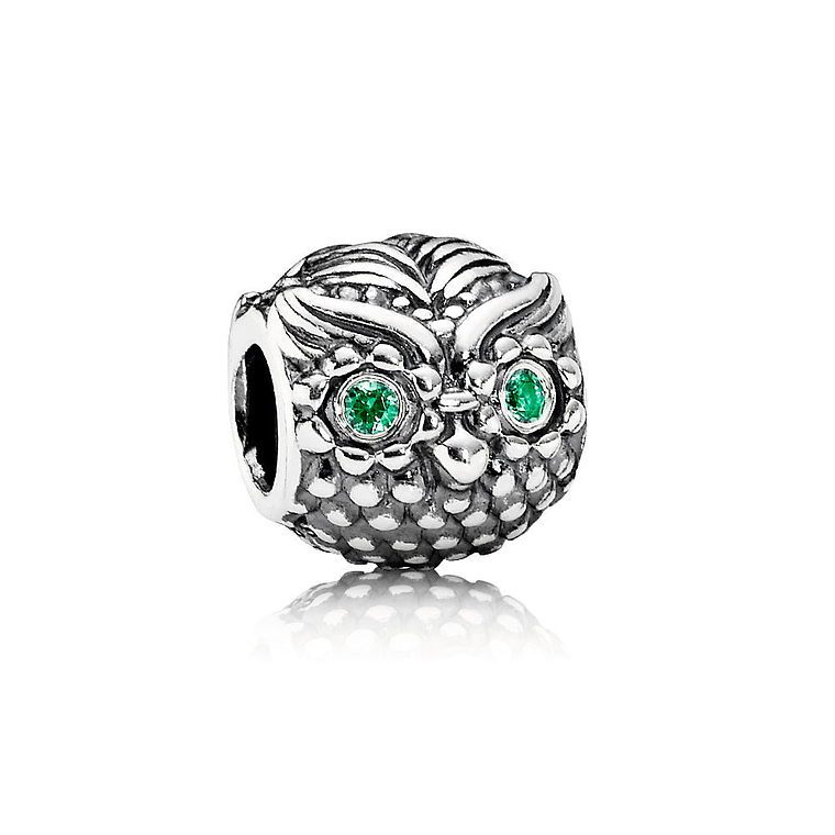 Charm Dije Pandora Original para Mujer 791211CZN Buho Sabio Plata s925  1