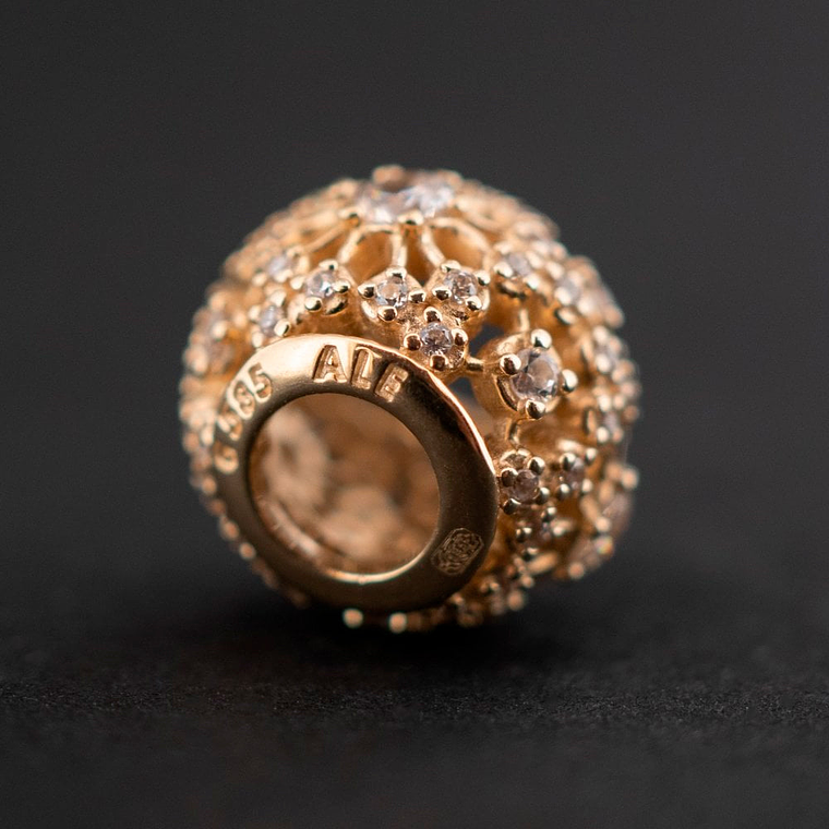 Charm Dije Pandora Original para Mujer 750838CZ Inner Radiance Oro 14k 4