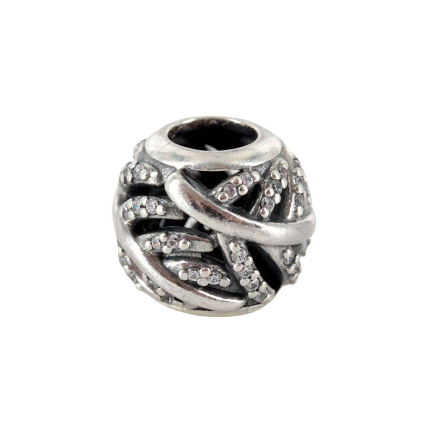 Charm Dije Pandora Original para Mujer 791186CZ Pluma de Luz Plata 925 3