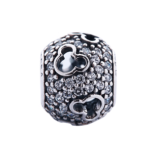 Charm Dije Pandora Original para Mujer 791442CZ Siluetas de Mickey Plata 925