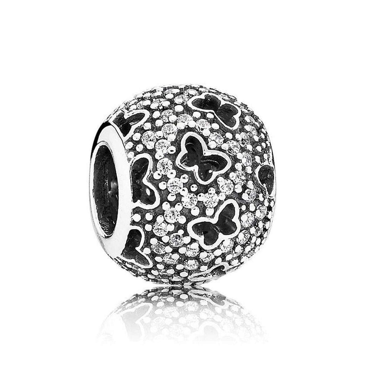 Charm Dije Pandora Original para Mujer 791482CZ Mariposas Revoloteando Plata s925 1