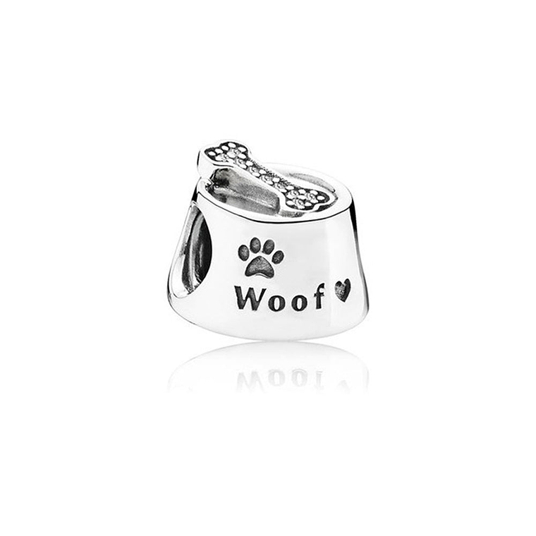 Charm Dije Pandora Original para Mujer 791708CZ Dog Bowl Plata 925 1