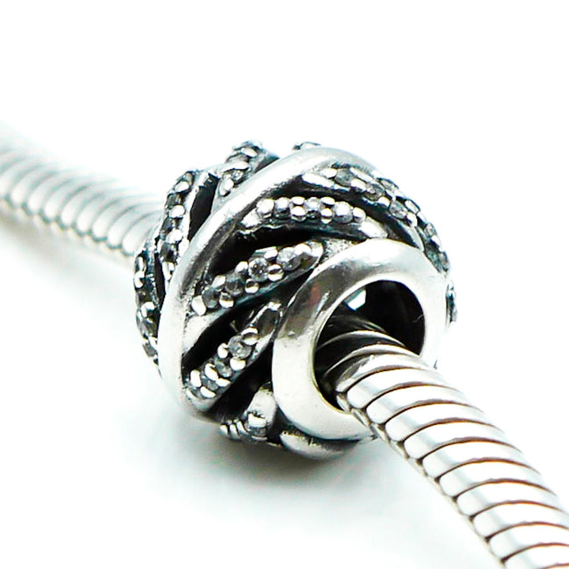 Charm Dije Pandora Original para Mujer 791186CZ Pluma de Luz Plata 925 4