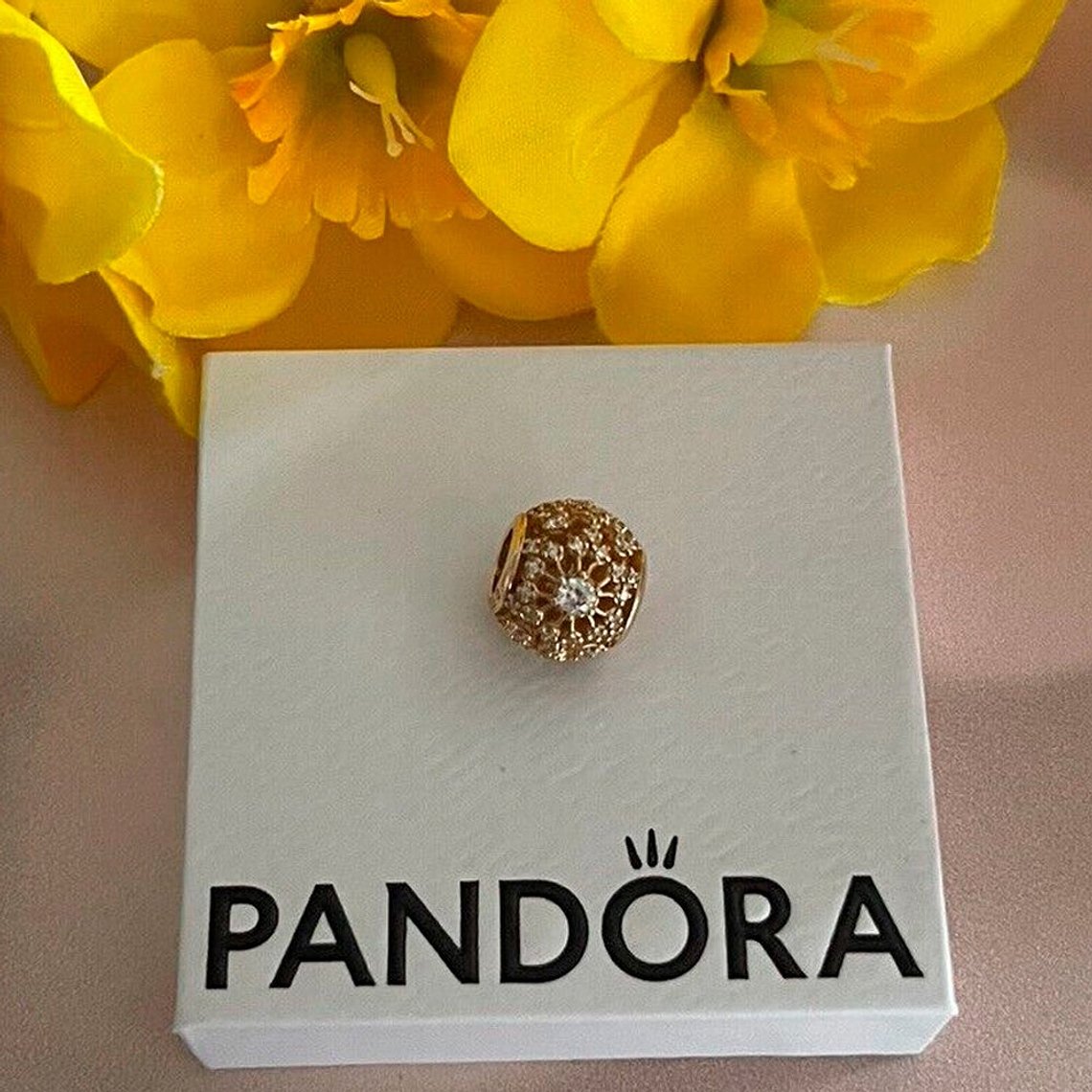 Charm Dije Pandora Original para Mujer 750838CZ Inner Radiance Oro 14k 5