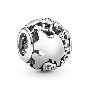 Charm Dije Pandora Original para Mujer 791718CZ Around the World Plata 925