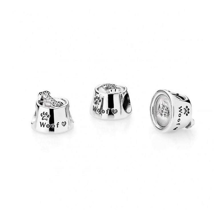 Charm Dije Pandora Original para Mujer 791708CZ Dog Bowl Plata 925 2