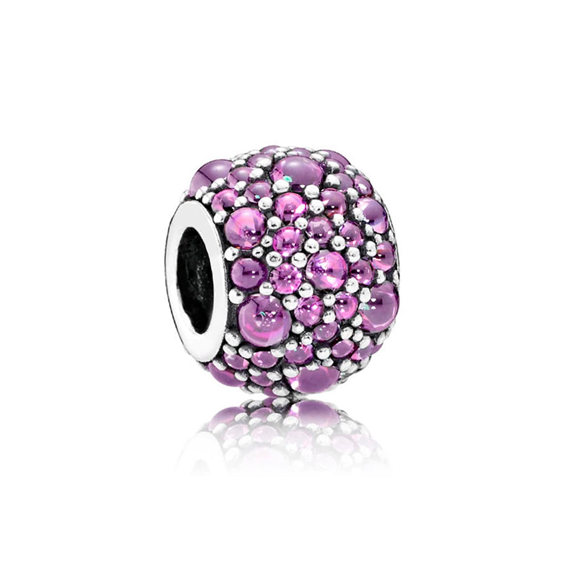 Charm Dije Pandora Original para Mujer 791755CFP Gotas Purpuras Brillantes Plata s925 1