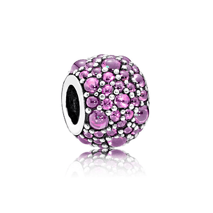 Charm Dije Pandora Original para Mujer 791755CFP Gotas Purpuras Brillantes Plata s925