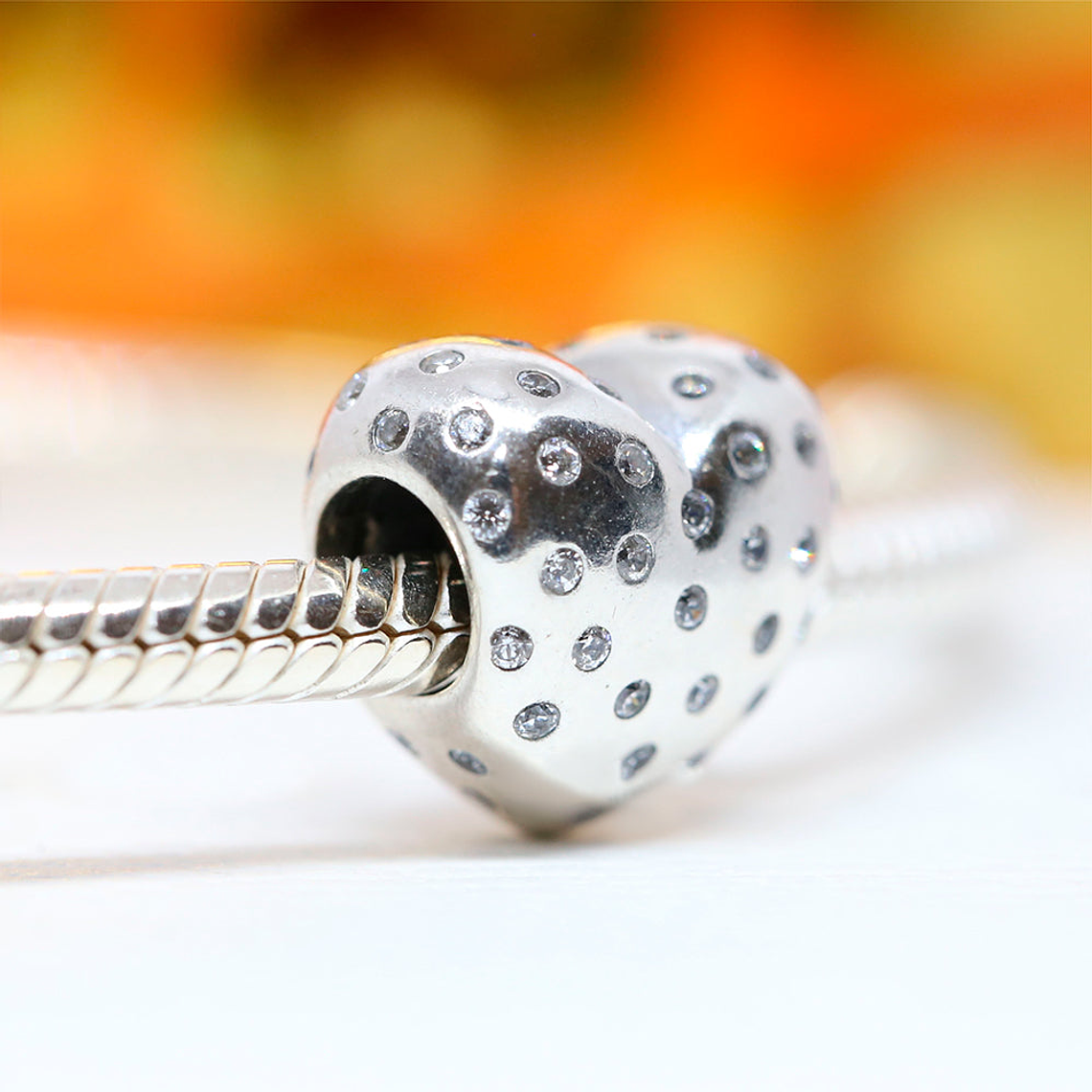 Charm Dije Pandora Original para Mujer 791241CZ Corazon Brillante Plata 925 5