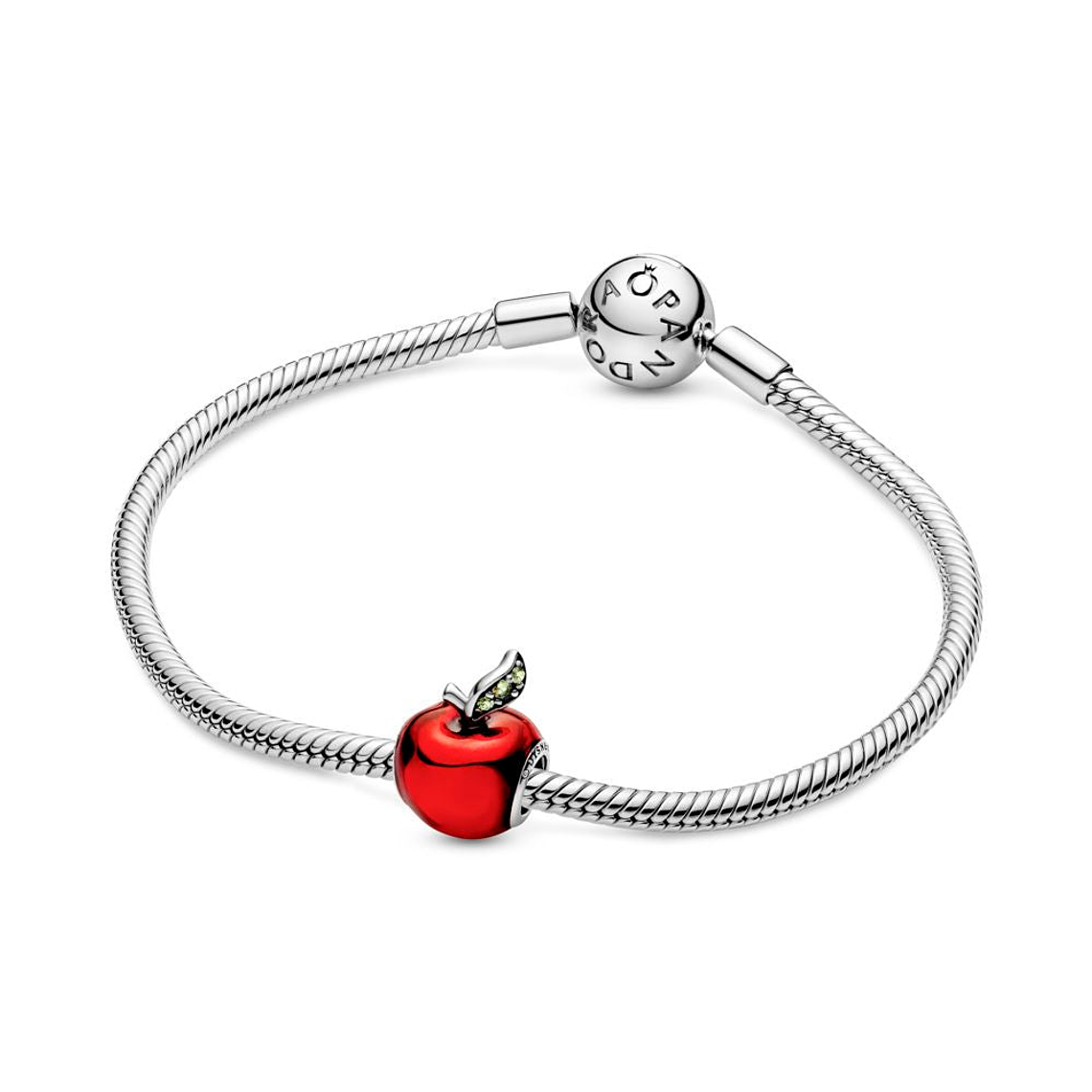 Charm Dije Pandora Original para Mujer 791572EN73 Manzana de Blancanieves Plata 925  4