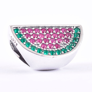 Charm Dije Pandora Original para Mujer 791901CZR Sandia Roja y Verde Plata s925