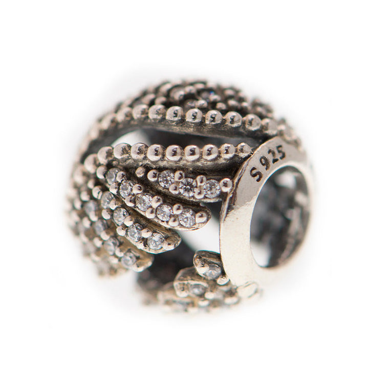 Charm Dije Pandora Original para Mujer 791749CZ Plumas Majestuosas Plata s925 4