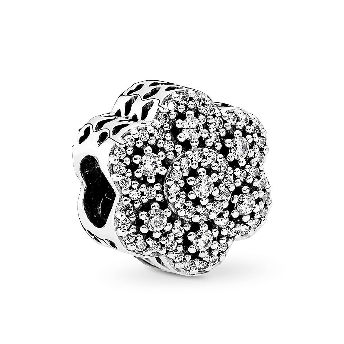 Charm Dije Pandora Original para Mujer 791998CZ Lisado Floral Plata s925 1