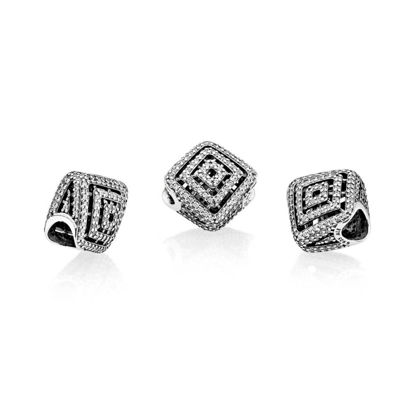 Charm Dije Pandora Original para Mujer 796211CZ Lineas Geometricas Plata 925 3