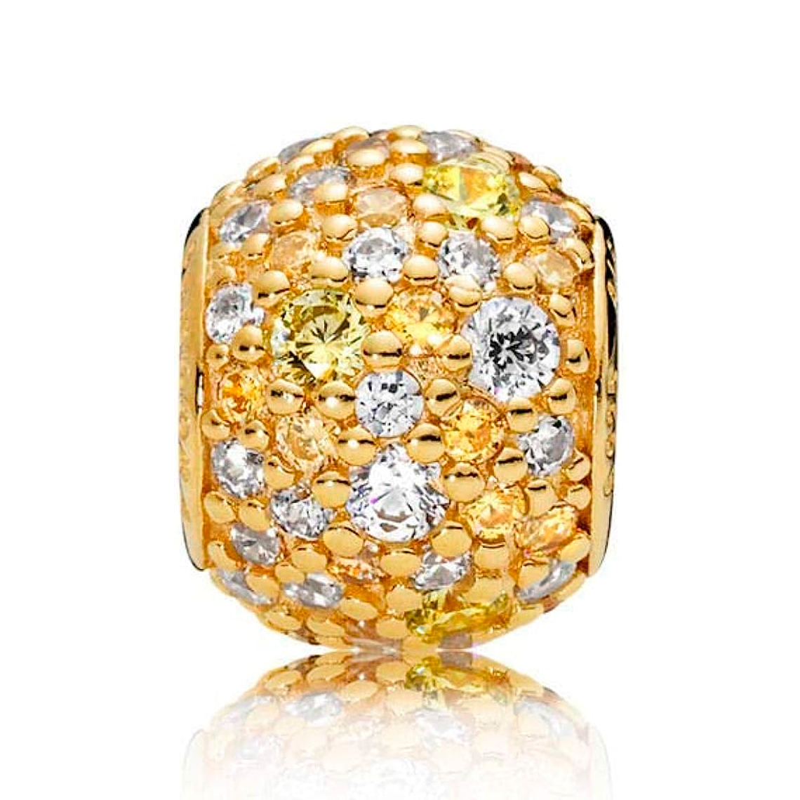 Charm Pandora Original para Mujer 767052CSY Golden Mix Pave Ball s925 2