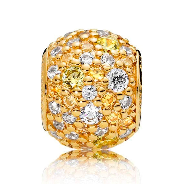 Charm Pandora Original para Mujer 767052CSY Golden Mix Pave Ball s925 2