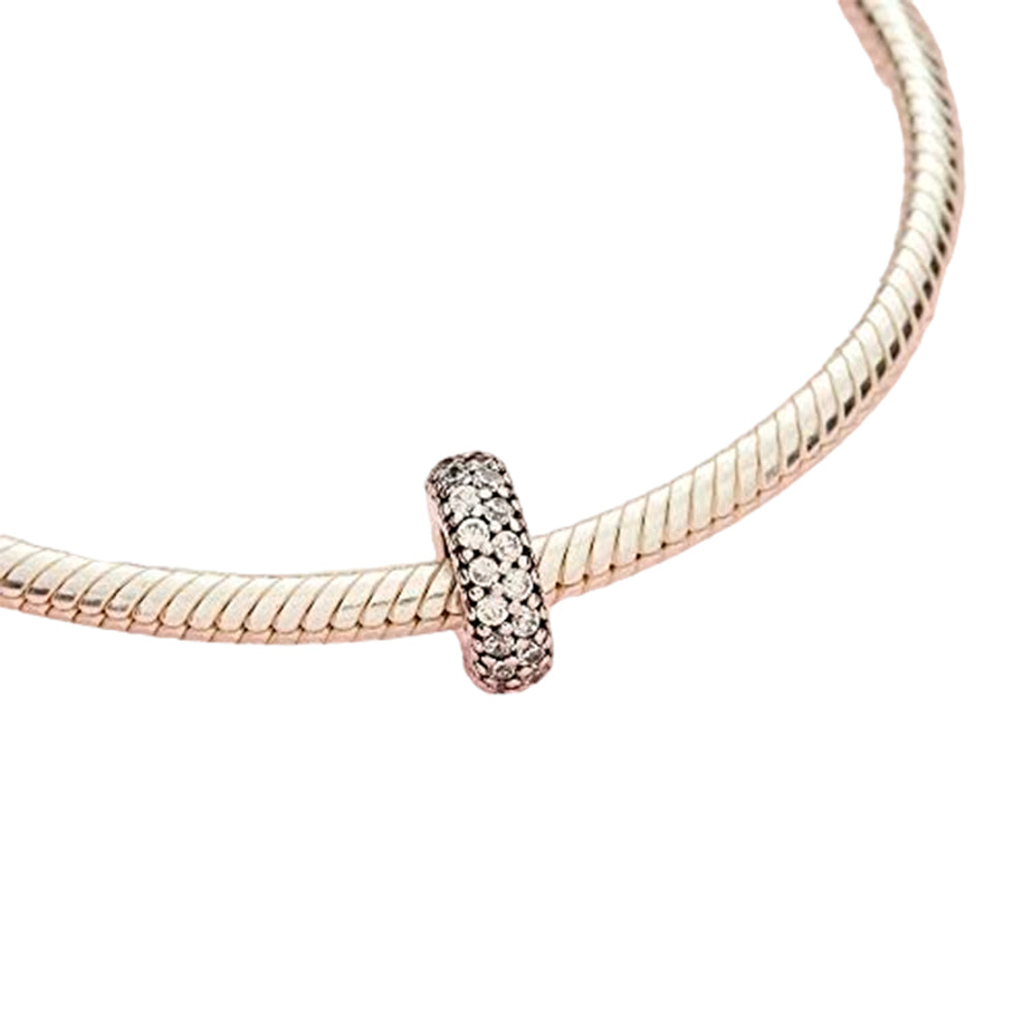 Charm Pandora Original para Mujer 791359cz Espaciador de Brillo Transparente 4