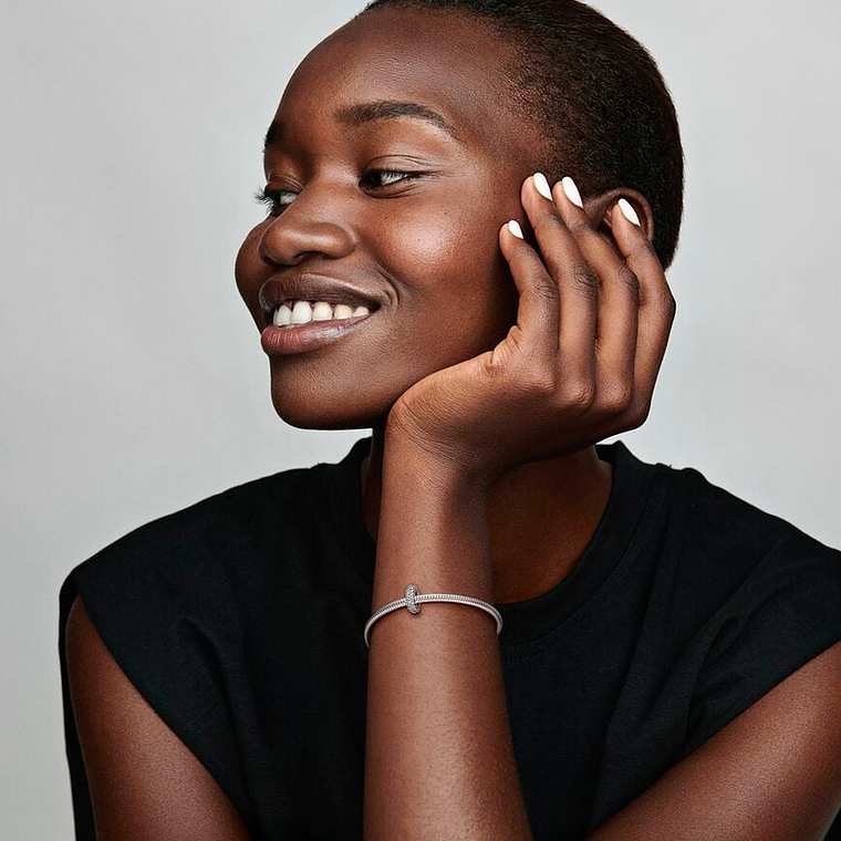 Charm Pandora Original para Mujer 791359cz Espaciador de Brillo Transparente 5