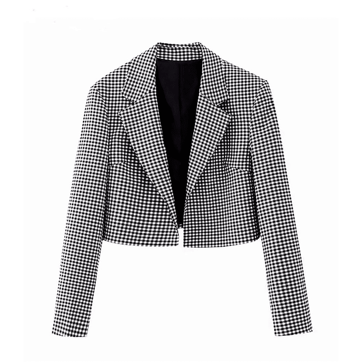 Blazer de Cuadros BE759  Tangada Mujer Talla S 1