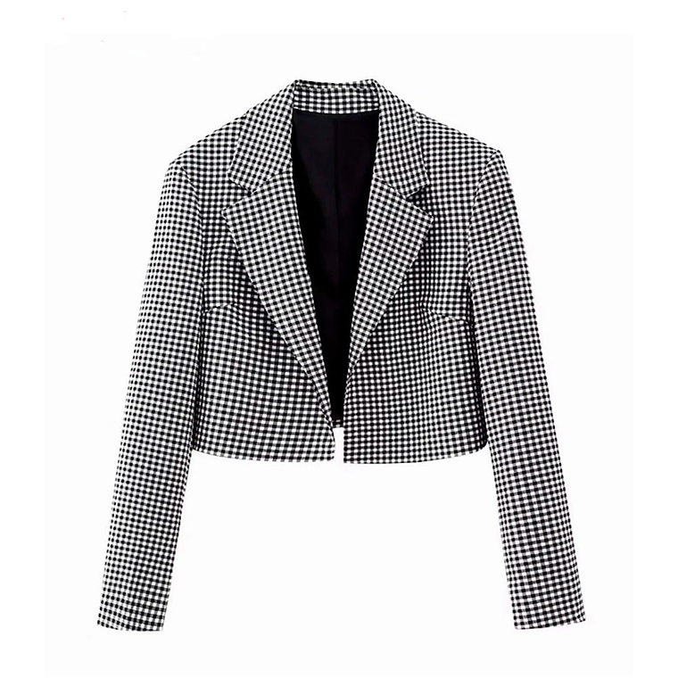 Blazer de Cuadros BE759  Tangada Mujer Talla S 1