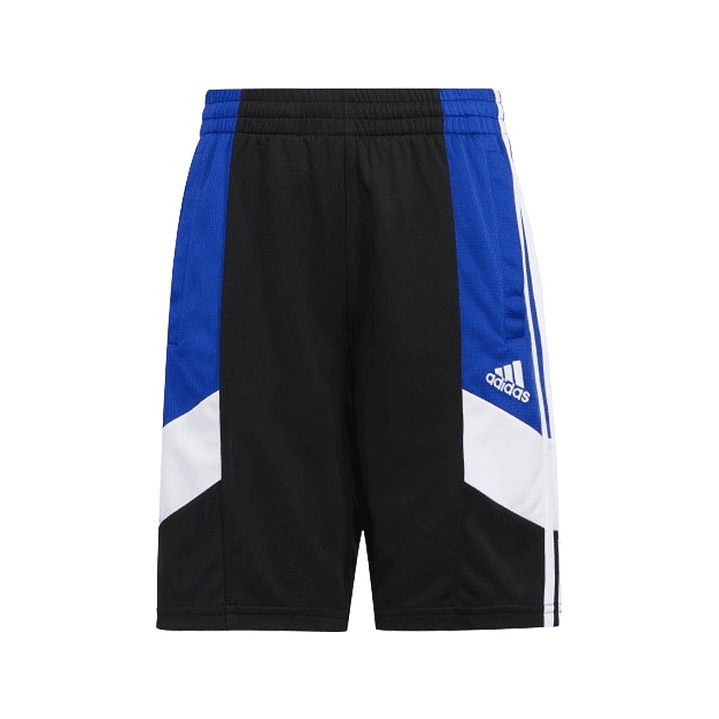 Short Adidas Original GB8939 Corto con Bloques de Color Negro y Azul Para Niños Talla M 1