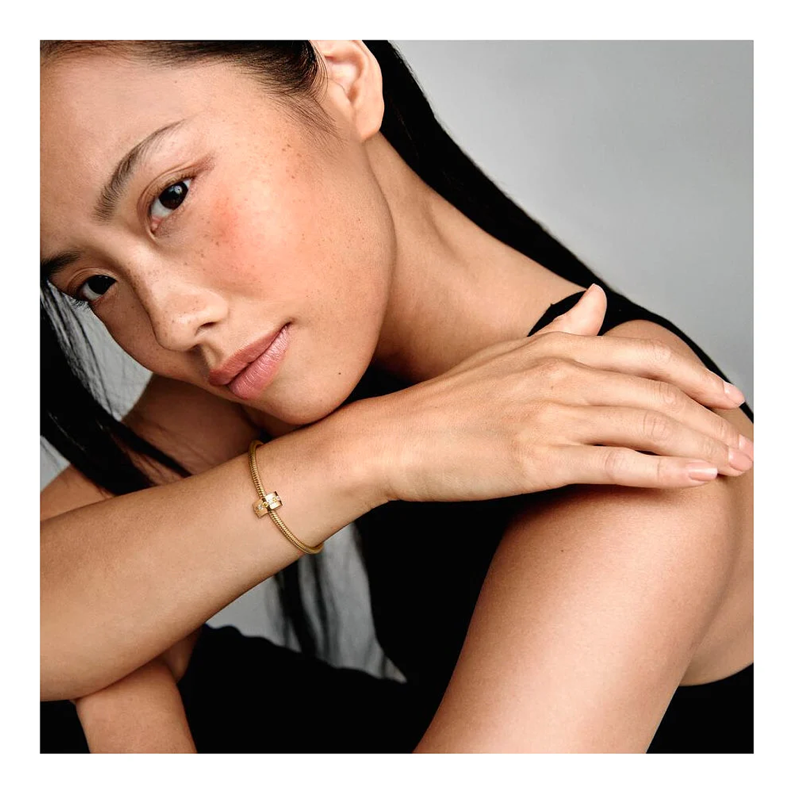 CLIP PANDORA 767051CSY PLATA 925 ORIGINAL MUJER TIMELESS COLLECTION GOLD PLATED 4