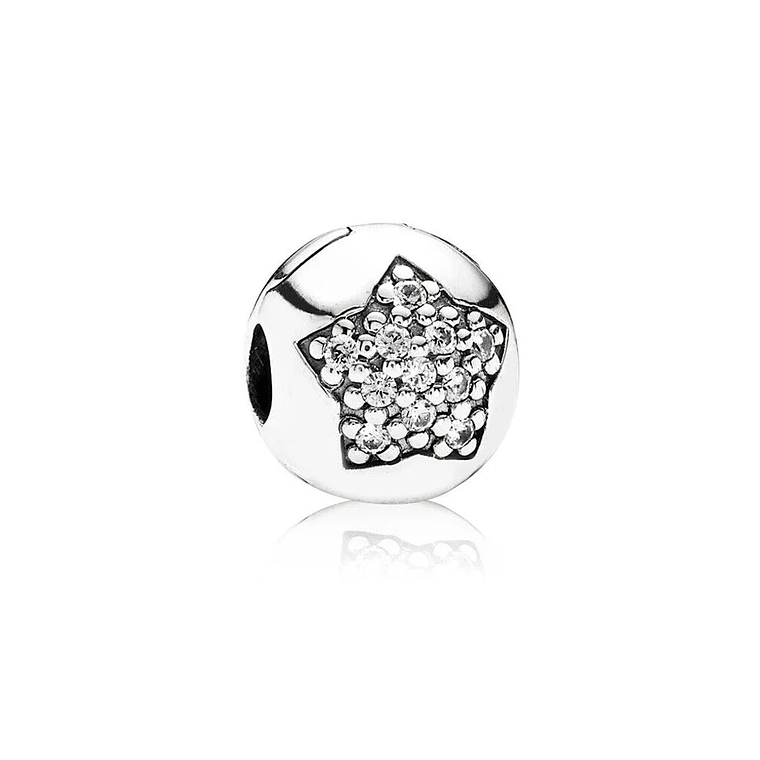 CLIP PANDORA 791056CZ PLATA 925 ORIGINAL MUJER YOU ARE A STAR 1