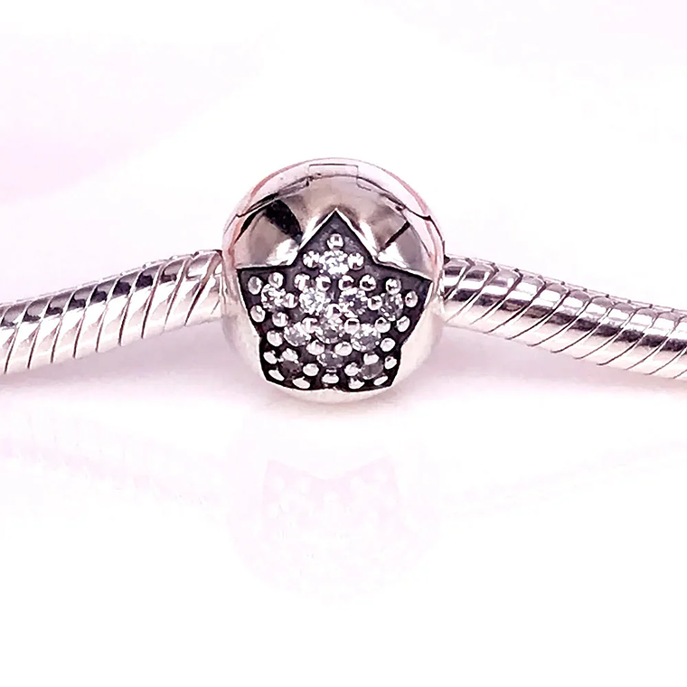 CLIP PANDORA 791056CZ PLATA 925 ORIGINAL MUJER YOU ARE A STAR 4